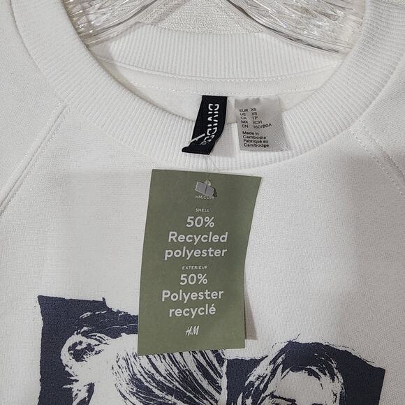 Kurt Cobain white sweatshirt women's XS - Picture 3 of 8